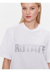 ROTATE T-Shirt Aster 700320400 Biały Regular Fit. Kolor: biały. Materiał: bawełna #4