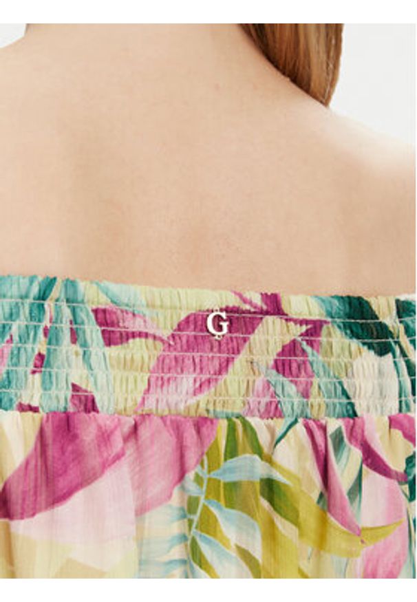 Guess Sukienka letnia W5GT16 WH9Z2 Kolorowy Regular Fit. Materiał: syntetyk. Wzór: kolorowy. Sezon: lato