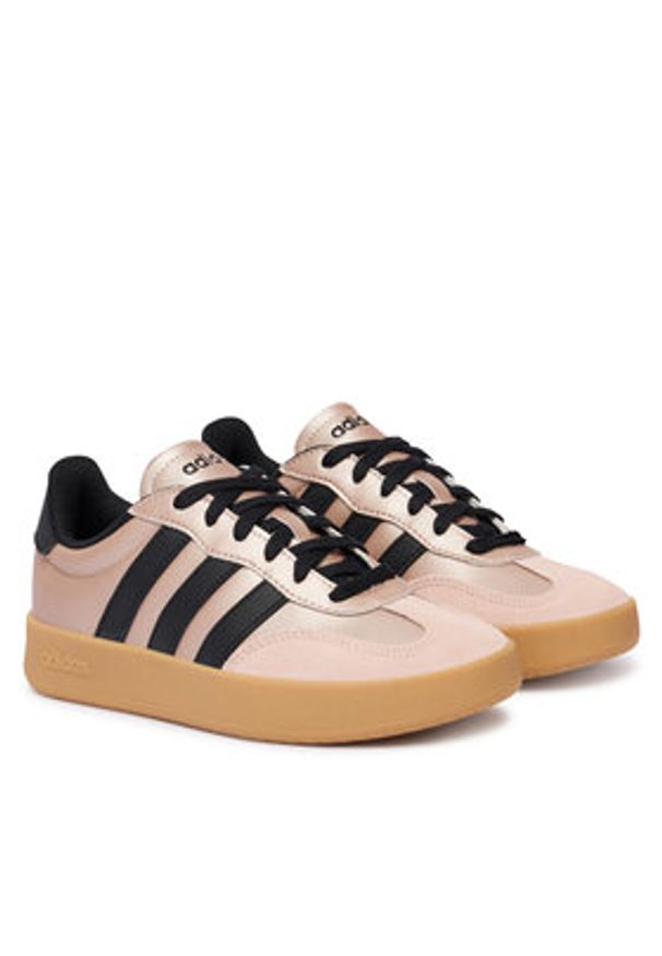 Adidas - adidas Sneakersy Barreda JP5958 Różowe złoto. Kolor: wielokolorowy, różowy, złoty. Materiał: skóra