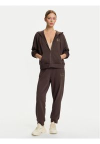 EA7 Emporio Armani Dres 7W000420 AF12473 U6063 Brązowy Relaxed Fit. Kolor: brązowy. Materiał: bawełna