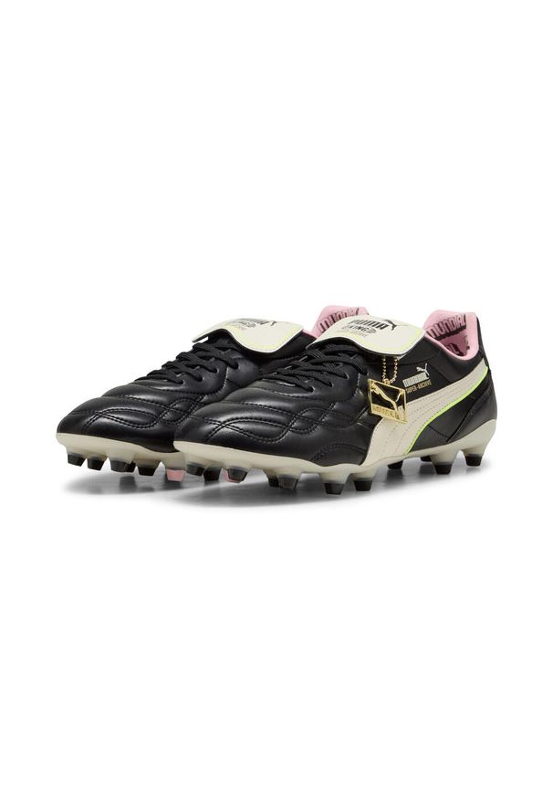 Buty piłkarskie Puma King Top X Mundial FG/AG. Kolor: biały, czarny, różowy, wielokolorowy. Sport: piłka nożna