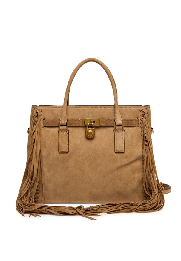 MICHAEL Michael Kors Torebka Hamilton Moderne 30F5ANXS3S Brązowy. Kolor: brązowy. Materiał: skórzane, zamszowe