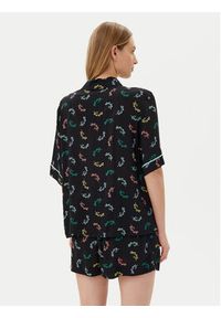DKNY Piżama YI50005 Czarny Regular Fit. Kolor: czarny. Materiał: wiskoza