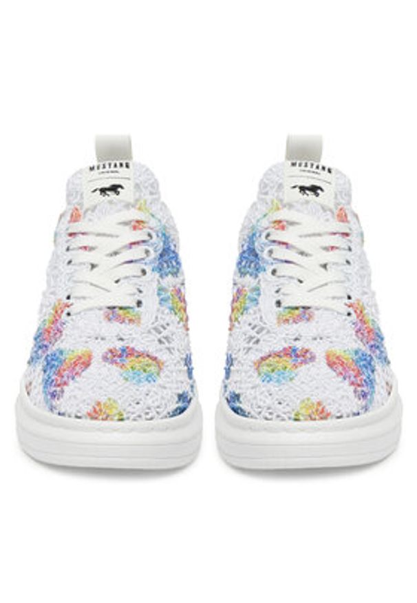 Mustang Sneakersy 1468-301 Biały. Kolor: biały. Materiał: materiał