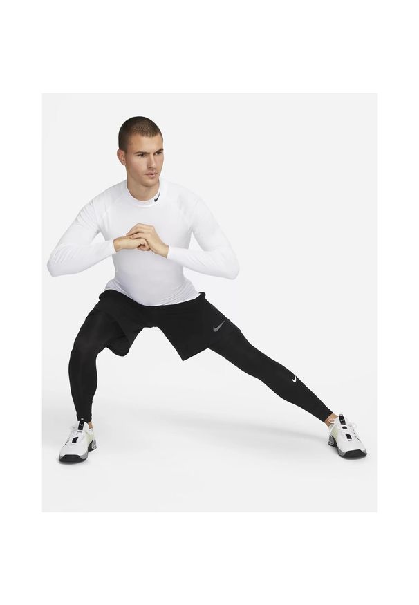 Legginsy sportowe męskie Nike. Kolor: czarny. Materiał: syntetyk, materiał
