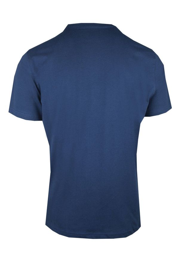 T-Shirt (Koszulka) Męska - Pako Jeans - Ciemnoniebieska, Nadruk. Okazja: na co dzień. Kolor: niebieski. Materiał: bawełna. Wzór: nadruk. Styl: casual