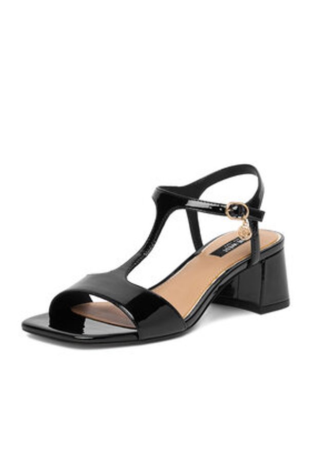 Nine West Sandały CEO-LS505187-14 Czarny. Kolor: czarny. Materiał: skóra