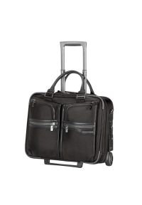 Samsonite - Torba na laptopa SAMSONITE GT Supreme Rolling Tote 16.4 cali Czarny. Kolor: czarny. Materiał: skóra, nylon #1