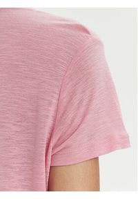 Lee T-Shirt 112350202 Różowy Regular Fit. Kolor: różowy. Materiał: len, lyocell
