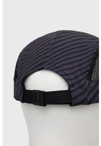 adidas Performance czapka z daszkiem kolor granatowy wzorzysta. Kolor: niebieski. Materiał: skóra, materiał #4