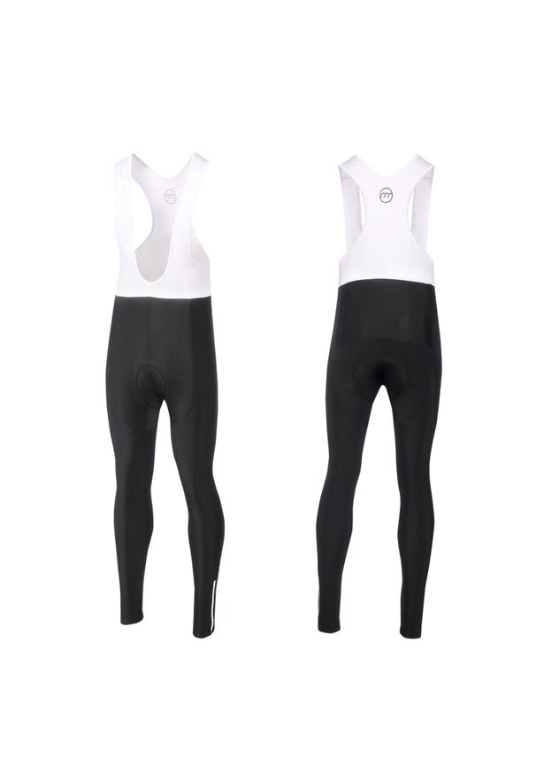 MADANI - Spodnie rowerowe unisex madani Black Heron. Kolor: czarny, wielokolorowy, biały. Sport: kolarstwo