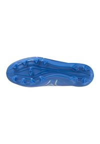 Buty piłkarskie męskie Mizuno Alfa Select Fg. Zapięcie: sznurówki. Kolor: biały, wielokolorowy, niebieski. Materiał: materiał. Szerokość cholewki: normalna. Sport: piłka nożna