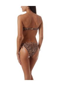 Melissa Odabash - MELISSA ODABASH - Dół od bikini Florence w zwierzęcy nadruk. Stan: obniżony. Kolor: brązowy. Materiał: materiał. Wzór: nadruk, motyw zwierzęcy #6