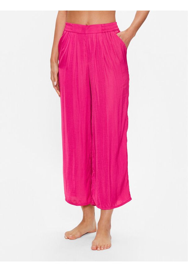 Etam Spodnie piżamowe 6538054 Różowy Relaxed Fit. Kolor: różowy. Materiał: syntetyk