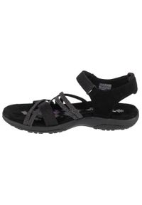 skechers - Sandały damskie, Reggae Slim - Meadow Grazer. Kolor: czarny