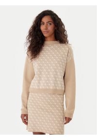 Guess Golf W5BR23 Z3JD2 Beżowy Relaxed Fit. Typ kołnierza: golf. Kolor: beżowy. Materiał: syntetyk #1