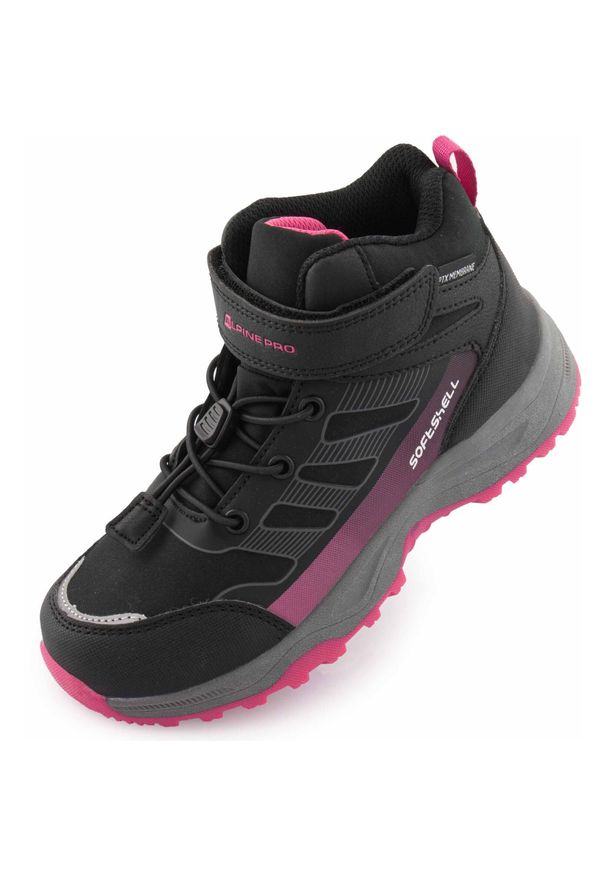 ALPINE PRO - Buty zewnętrzne dla dzieci Alpine Pro Gedewo, rozmiar 28. Kolor: zielony. Materiał: syntetyk, softshell, materiał. Styl: elegancki