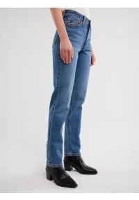 Big-Star - Jeansy damskie niebieskie Charlotte 301. Okazja: na co dzień. Stan: podwyższony. Kolor: niebieski. Sezon: lato. Styl: casual, elegancki, wakacyjny #8