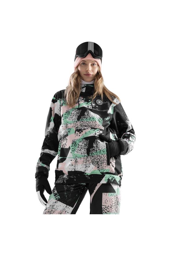SIROKO - Kurtka snowboardowa damska W1-W Crest. Kolor: wielokolorowy. Materiał: materiał, softshell. Sport: snowboard