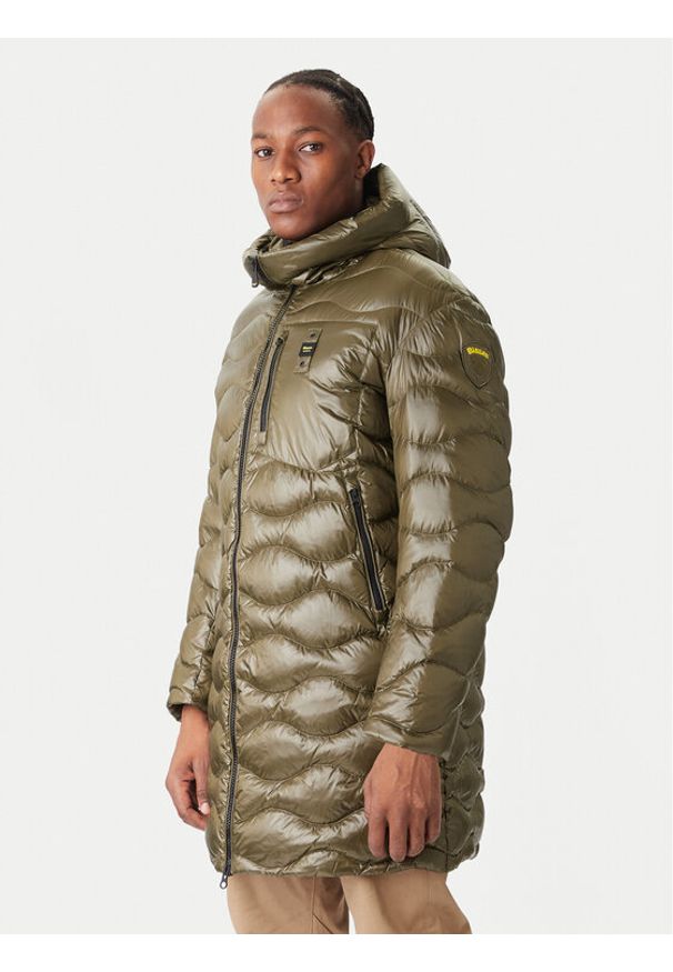 Blauer Kurtka puchowa Impermeabile 25WBLUK03068 Zielony Regular Fit. Kolor: zielony. Materiał: syntetyk