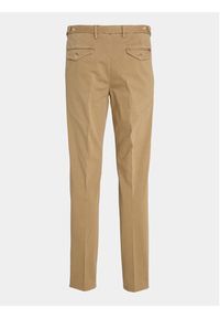 TOMMY HILFIGER - Tommy Hilfiger Spodnie materiałowe Hampton MW0MW32568 Beżowy Slim Fit. Kolor: beżowy. Materiał: bawełna #7
