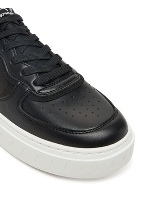 EA7 Emporio Armani Sneakersy 7X000338 AF18614 MC001 Czarny. Kolor: czarny. Materiał: skóra
