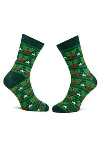 Rainbow Socks Zestaw 2 par wysokich skarpet męskich Xmas Socks Balls Adults Gifts Pak 2 Zielony. Kolor: zielony. Materiał: materiał #9