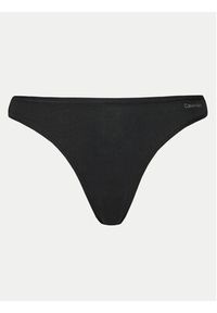 Calvin Klein Underwear Komplet 3 par stringów 000QD5217E Czarny. Kolor: czarny. Materiał: bawełna #4