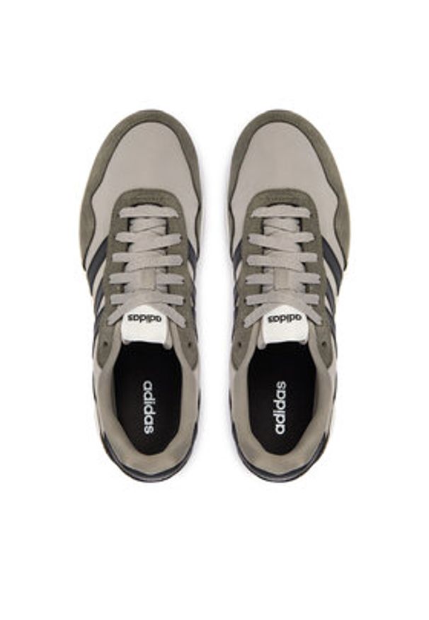 Adidas - adidas Sneakersy Run 60S 4.0 JQ6098 Szary. Kolor: szary. Materiał: skóra, zamsz. Sport: bieganie