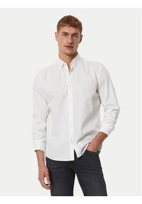 Marc O'Polo Koszula B21 7268 42342 Biały Regular Fit. Typ kołnierza: polo. Kolor: biały. Materiał: bawełna