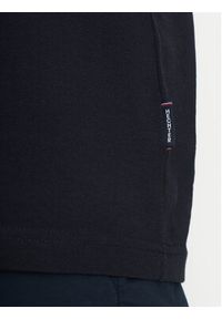 Hechter Paris T-Shirt 74006 100912 Granatowy Regular Fit. Kolor: niebieski. Materiał: bawełna
