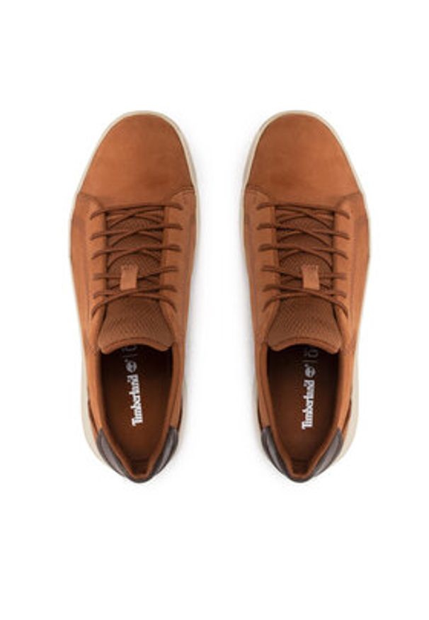 Timberland Sneakersy Seneca Bay Oxford TB0A5S9CF13 Brązowy. Kolor: brązowy. Materiał: nubuk, skóra