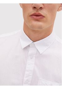 Tom Tailor Koszula 1031706 Biały Regular Fit. Kolor: biały. Materiał: bawełna #4