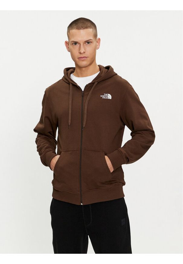 The North Face Bluza Open Gate NF00CEP7 Brązowy Regular Fit. Kolor: brązowy. Materiał: bawełna