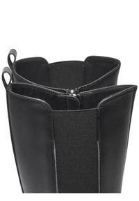 TwinSet - TWINSET Kozaki Chelsea 242GCJ S Czarny. Kolor: czarny. Materiał: skóra #4