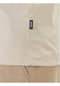 BOSS T-Shirt Thompson 01 50468347 Beżowy Regular Fit. Kolor: beżowy. Materiał: bawełna #3