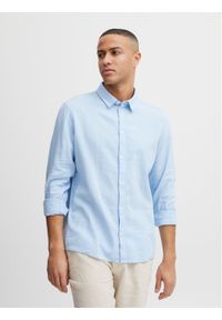 !SOLID - Solid Koszula 21107646 Błękitny Regular Fit. Kolor: niebieski. Materiał: len #1