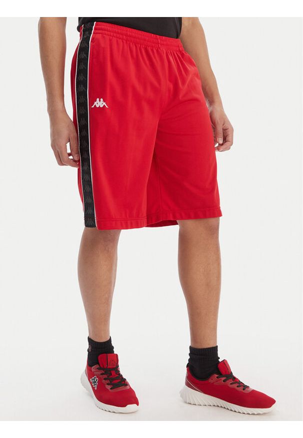 Kappa Szorty sportowe Banda Treadwellz 304KQ20 Czerwony Regular Fit. Kolor: czerwony. Materiał: syntetyk. Styl: sportowy