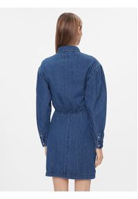 Pepe Jeans Sukienka jeansowa Julie PL953449 Niebieski Slim Fit. Kolor: niebieski. Materiał: bawełna