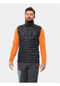 Jack Wolfskin Kamizelka Routeburn Pro Ins Vest 1206872 Czarny Slim Fit. Kolor: czarny. Materiał: syntetyk