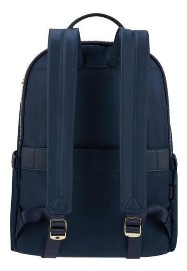 Plecak Samsonite Karissa Biz 2.0 14.1'' granatowy. Kolor: niebieski. Wzór: paski. Styl: elegancki