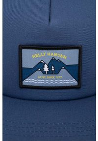 Helly Hansen czapka z aplikacją. Kolor: niebieski. Wzór: aplikacja #3