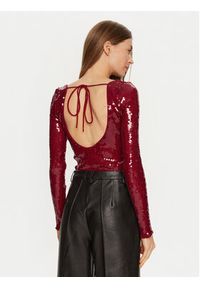 BARDOT - Bardot Body Verona 59471TB Czerwony Slim Fit. Kolor: czerwony. Materiał: syntetyk #3
