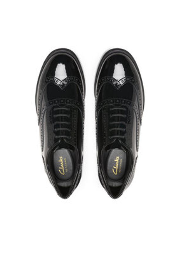 Clarks Oxfordy Havisham Oak 26178710 Czarny. Kolor: czarny. Materiał: skóra, lakier