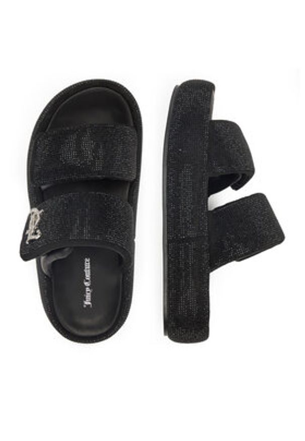 Juicy Couture Klapki WSS21515-02 Czarny. Kolor: czarny. Materiał: materiał