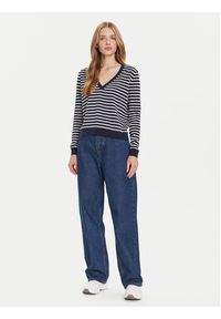 Tommy Jeans Sweter Essential DW0DW19888 Granatowy Regular Fit. Kolor: niebieski. Materiał: bawełna #5