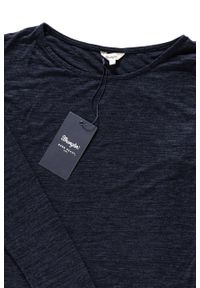 Wrangler - DAMSKI LONGSLEEVE WRANGLER L/S MIX TEE BLUE INDIGO W7329E441. Długość rękawa: długi rękaw