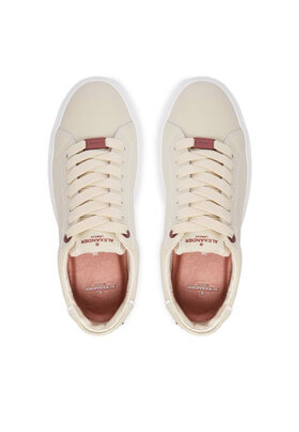 Alexander Smith Sneakersy London High ALBDLHW 8406 Écru. Kolor: kremowy. Materiał: skóra