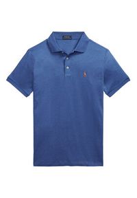 Polo Ralph Lauren Polo 710713130008 Niebieski Custom Slim Fit. Typ kołnierza: polo. Kolor: niebieski. Materiał: bawełna #3