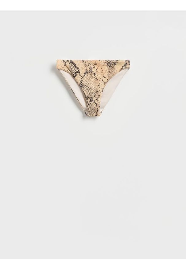 Reserved - Dół od bikini - ciemnobrązowy. Stan: obniżony. Kolor: brązowy. Materiał: materiał